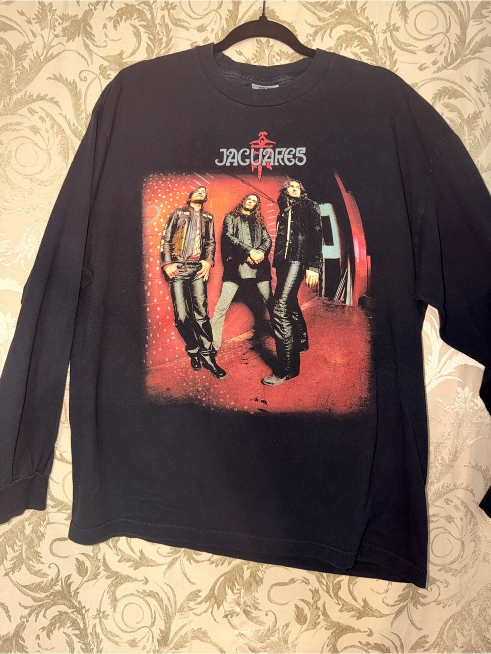 Jaguares Vtg Black Long Sleeve Band Tee